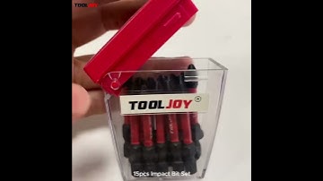 15pcs impact bit set #screwdriver #tooljoy #tools#screwdriverbits#impactbits