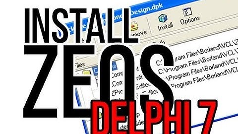 Delphi 7 : Instalasi ZEOS VCL di delphi 7