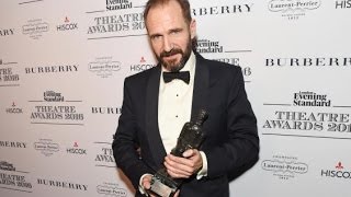 Ralph Fiennes wins best actor at the Evening Standard Theatre Awards 2016