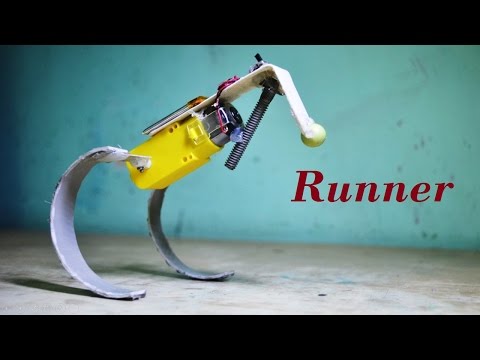 How To Make A Simple Running / Hopping Robot  - DIY Robot