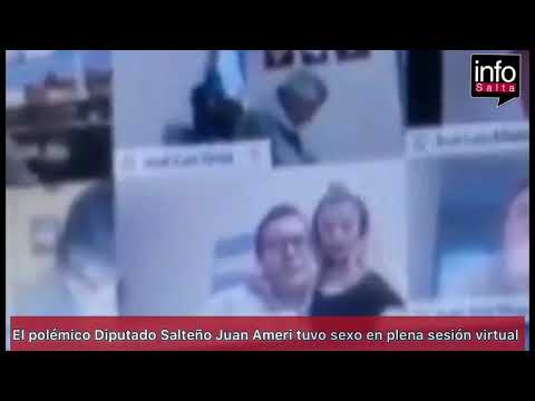 Otra del polémico diputado Juan Ameri: tuvo sexo en plena sesión virtual. Quedó suspendido
