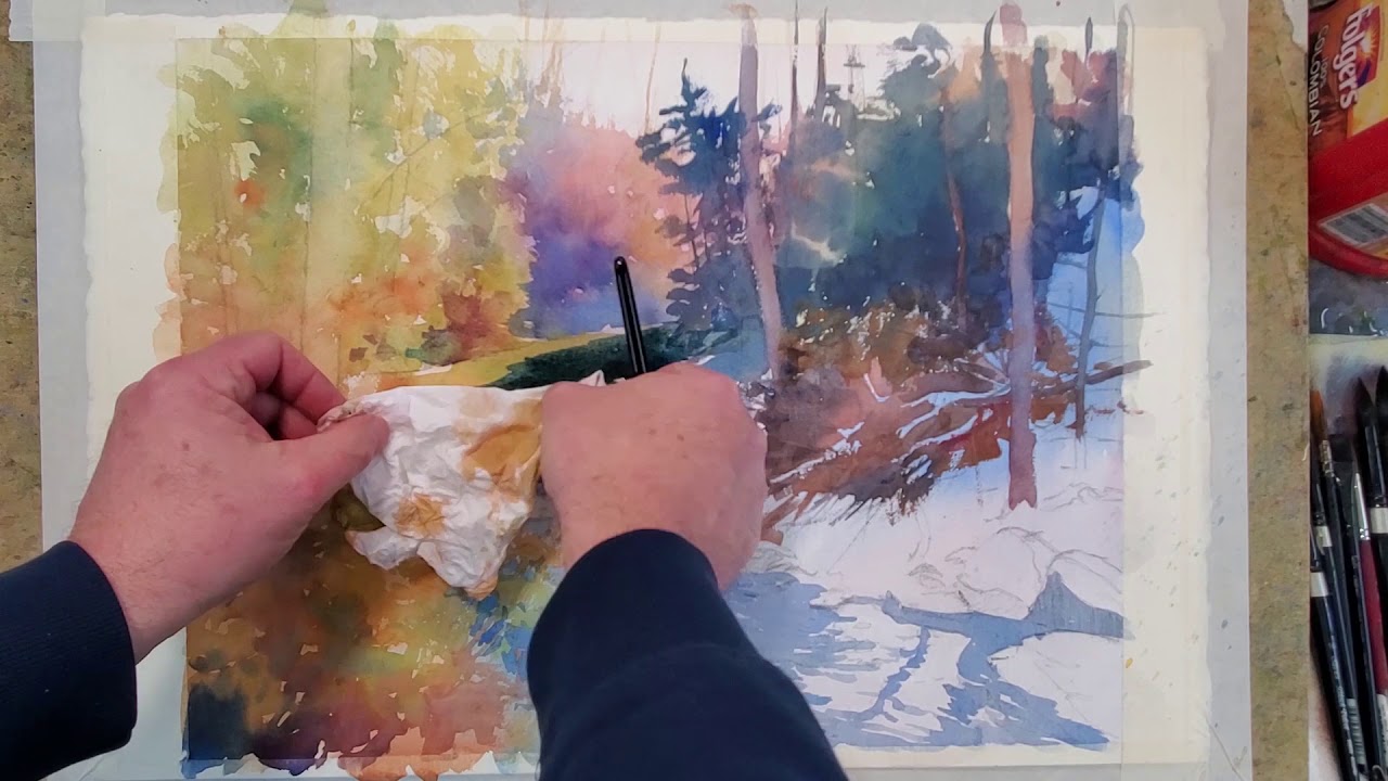 Painting A Complex Watercolor Landscape - Demo By Christopher Leeper - Youtube