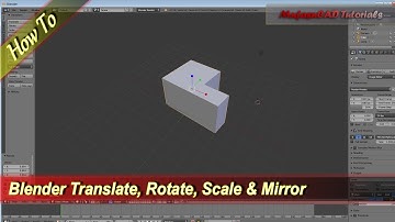 Blender Transform Tools Tutorial Translate Rotate Scale Mirror