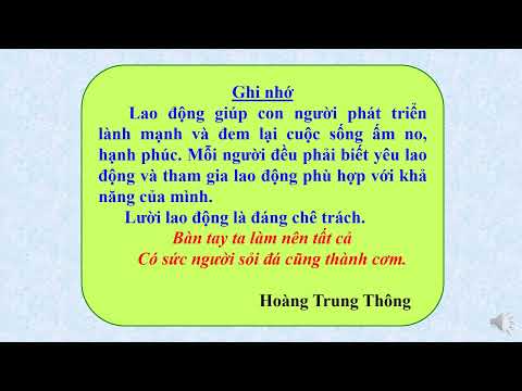 BTh tuần 16 ĐĐ 4 Yêu Lao động