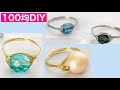 [145] 100均の材料で作るワイヤー巻きつけビーズリング/wire beads ring/비즈반지