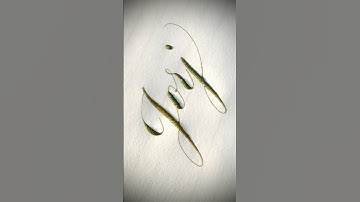 Copperplate calligraphy, tutorial: how I write your name #jorj