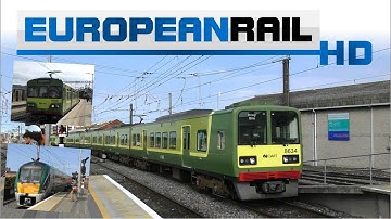 Iarnród Éireann Irish Rail DART 8520 EMU, ICR 22000 DMU & 8100 EMU Dublin Connolly Station