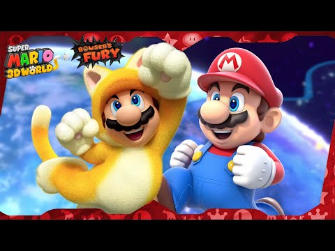 Super Mario 3D World + Bowser's Fury ᴴᴰ All Games 100% (Green Stars,  Stamps, Cat Shines) Mario solo 
