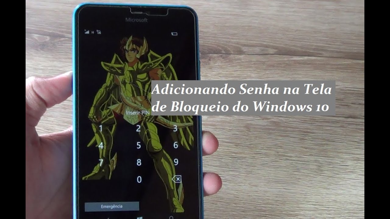 #Dica - Como Por Senha na Tela de Bloqueio do Windows 10 Mobile - YouTube