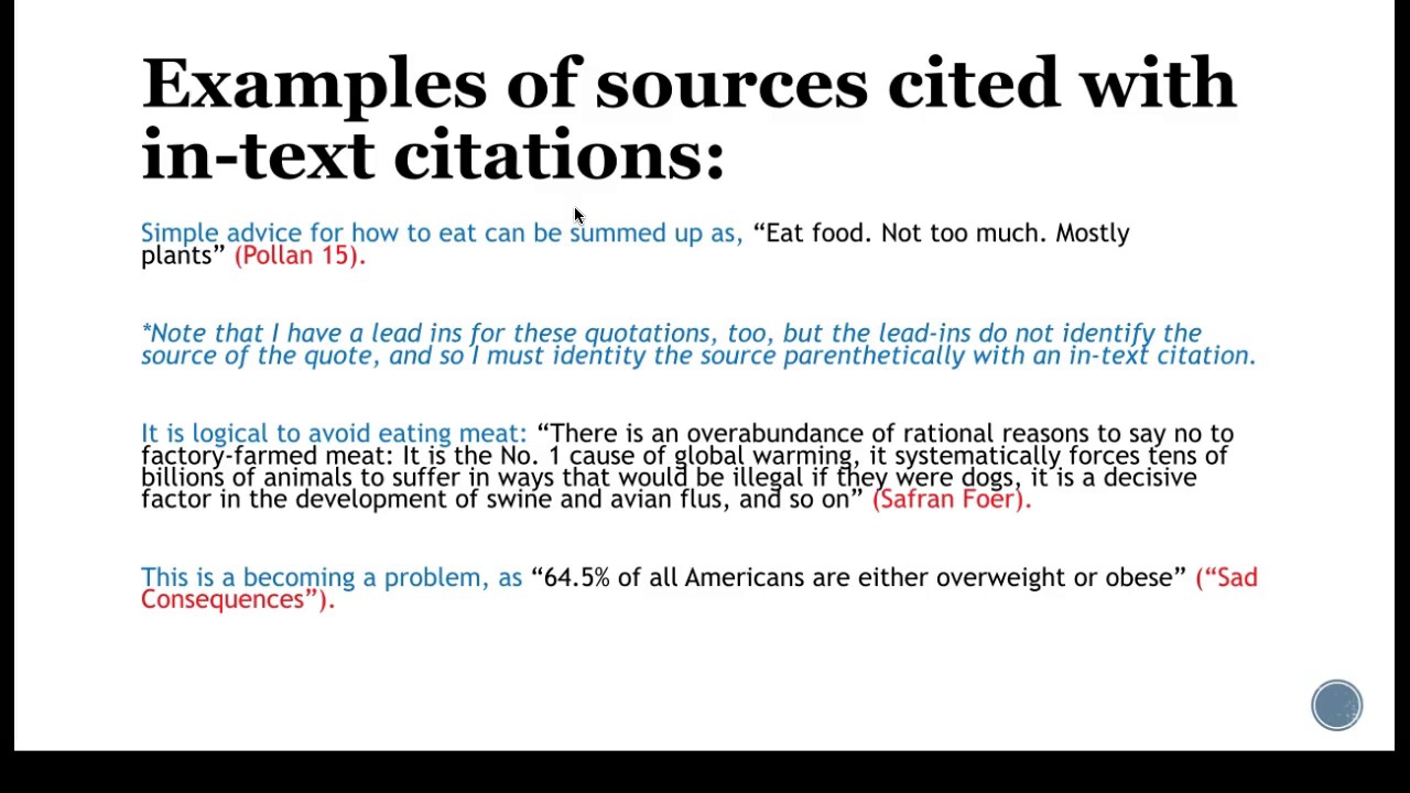 how to show a citation in an essay