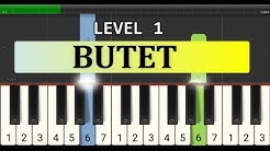 nada piano butet - tutorial level 1 - lagu daerah nusantara tradisional  - Durasi: 2:37. 