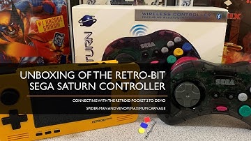 Unboxing of the Retro-Bit Saturn Controller and Connecting with the Retroid Pocket 2