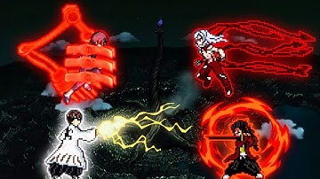 Itachi S1 OP & Captain Aizen (New) VS Yoriichi V3 & Demon King Muzan OP in Jump Force Mugen 😱