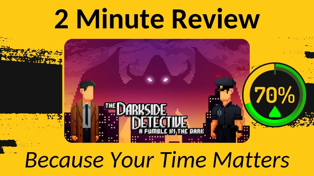 Детектив из Тёмной стороны: Неуклюжая авантюра во тьме — двухминутный обзор!