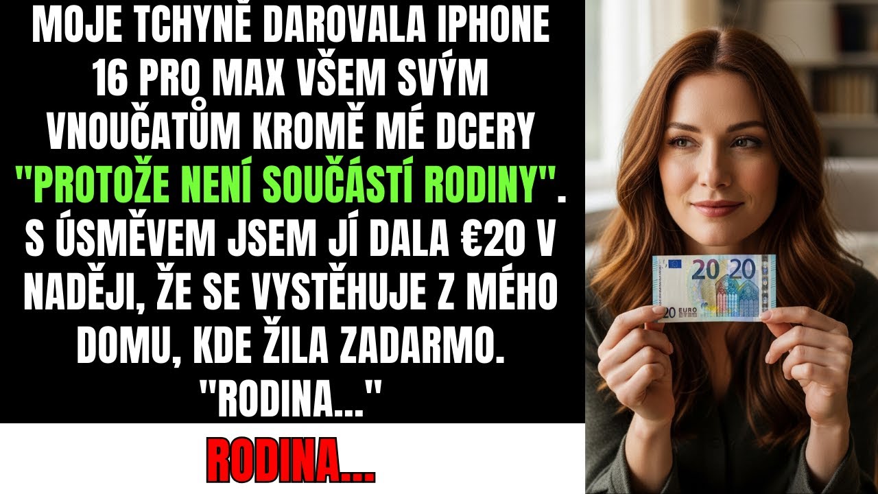 Moje Tchyně Darovala iPhone 16 Pro Max Všem Svým Vnoučatům Kromě Mé Dcery 