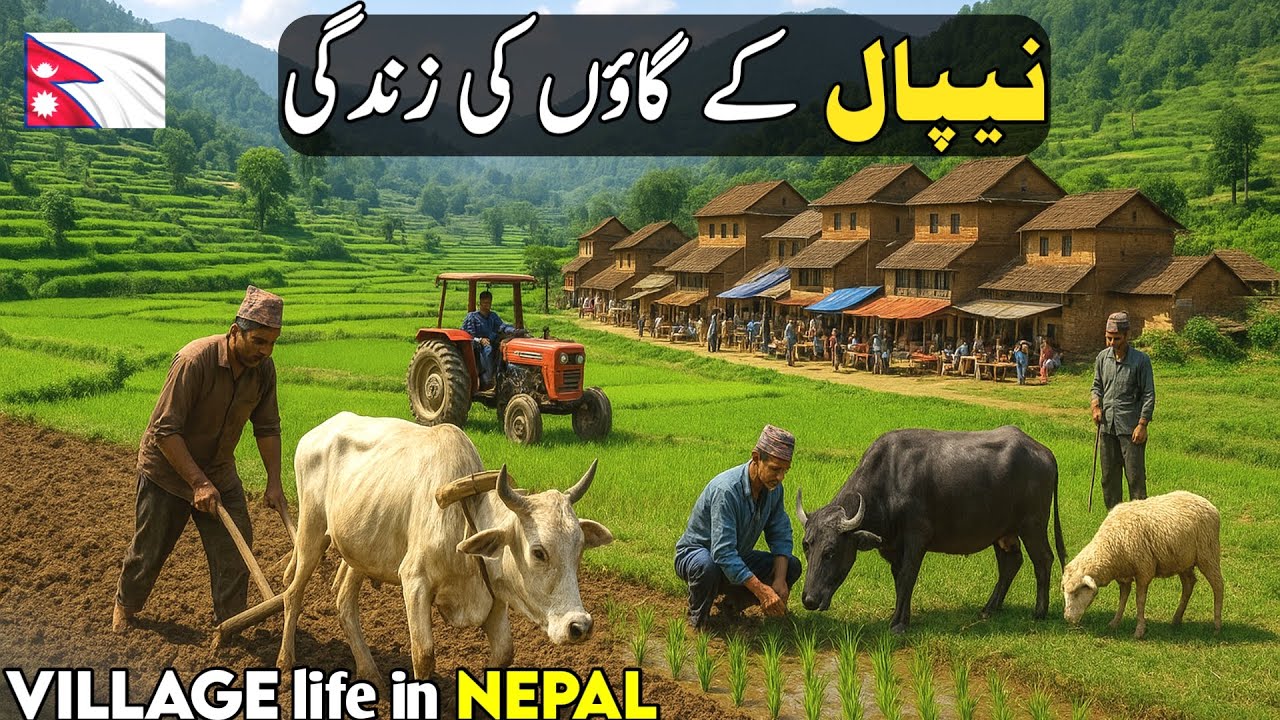 Nepal 🇳🇵 Village Rural Life Documentary in Urdu and Hindi | نیپال کے گاؤں کی زندگی