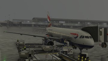 Heathrow rainy stunning take off | Fenix a320 v2 | MSFS