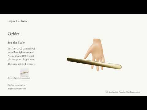 Video preview: Orbital, Satin Brass (gloss lacquer) / 15" (13" C-C)