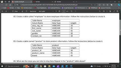 Using MySQL Workbench Software with ER Diagram to create a database and Table set