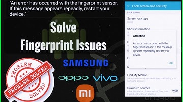 Samsung Fingerprint Error | Android Fingerprint Error | Fingerprint Sensor Not Working | 💯 Solved