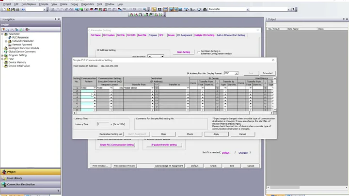 MITSUBISHI Q GX Works2 Simple PLC Communication Setting
