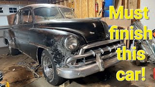 We must finish the 1952 Chevy! Car show crunch!