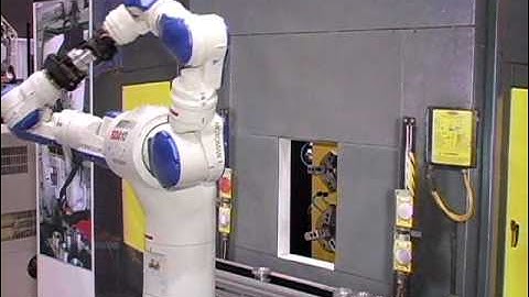 Motoman SDA10 robot machine tending