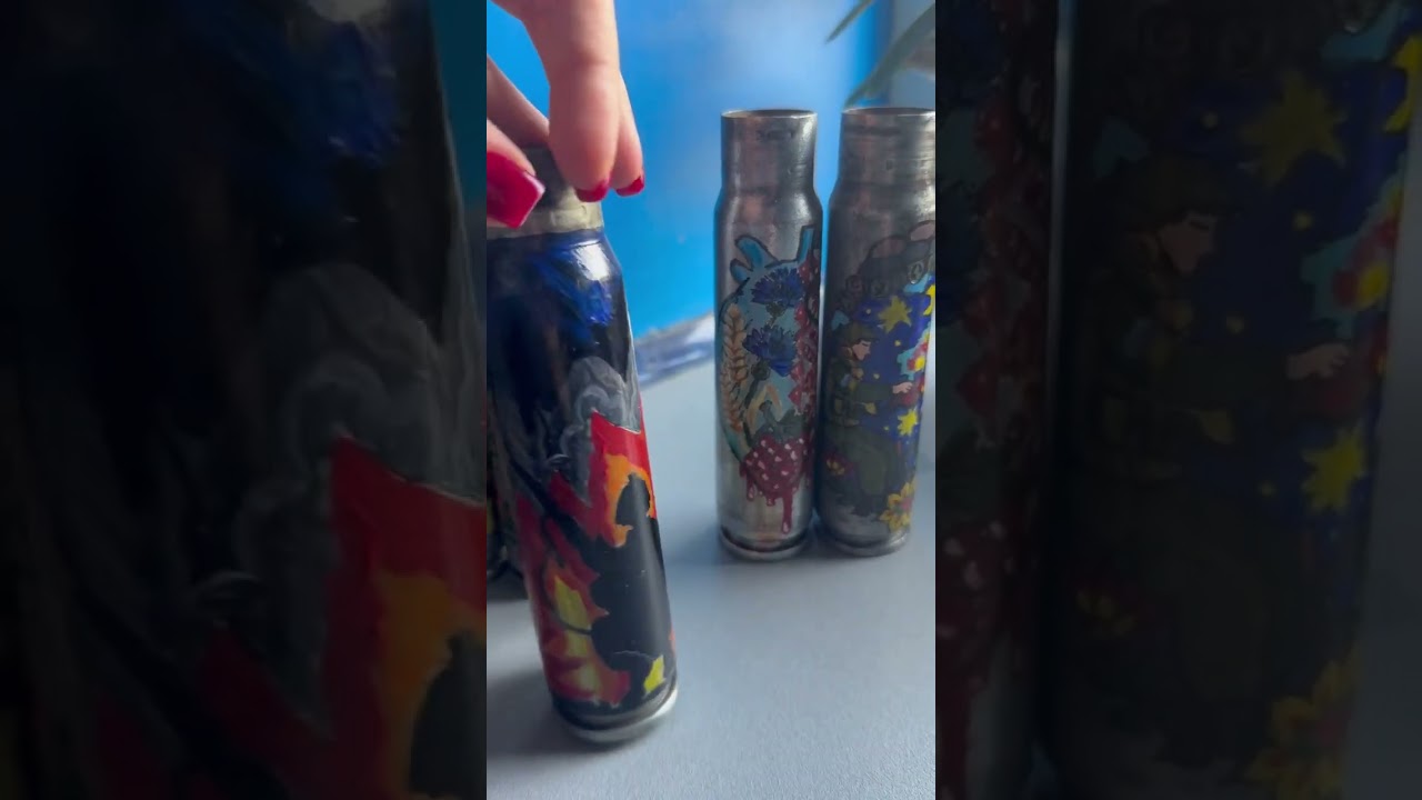 Ukrainian russo War souvenir 30mm Case shell