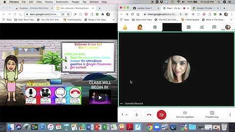 How to Present Your Lesson and See your Students At the Same Time
