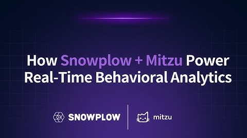 How Snowplow + Mitzu Power Real-Time Behavioral Analytics