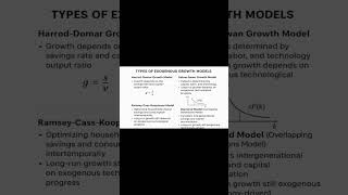 Types of Exogenous Growth Models Explained