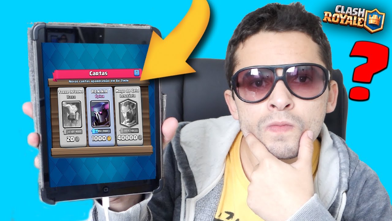 COMO FAZER A CARTA QUE VOCÊ QUER APARECER NA LOJA do CLASH ROYALE - YouTube