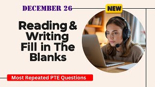 PTE Reading And Writing Fill In the Blanks | Real Exam Questions December 2025
