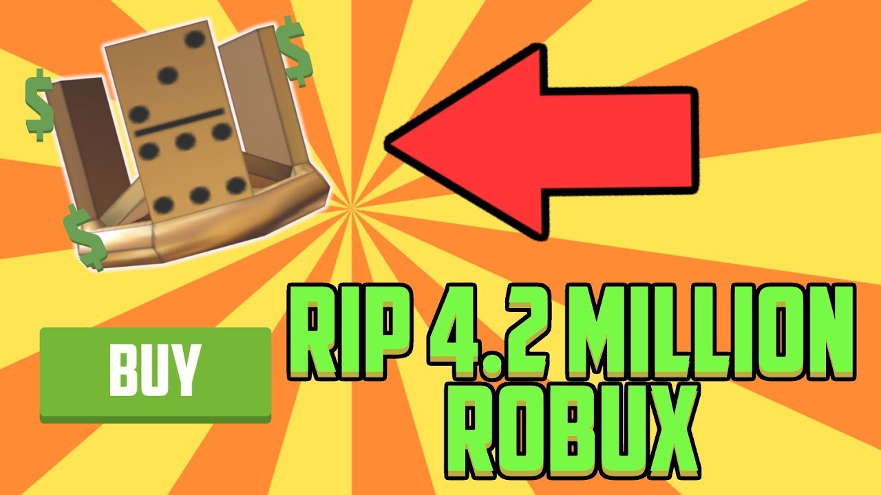 Roblox Buying The Gold Domino Crown For 4 2 Million Robux Youtube - buying a domino crown on roblox youtube