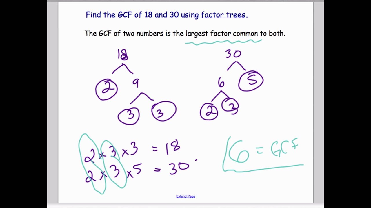 What Numbers Have A Gcf Of 3