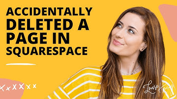 What to do When You Delete a Page in Squarespace (Version 7.0)