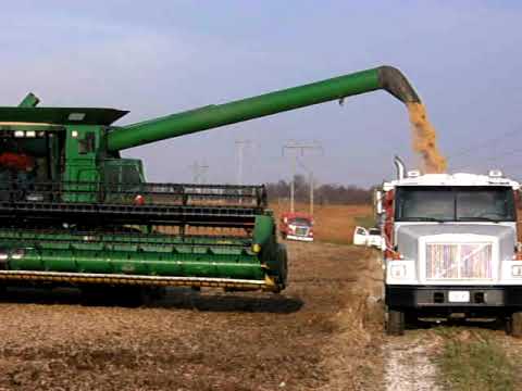 11-06-09 John Deere 9706 STS owers Bob and Troy Wilson cutting bean for Dwight Dody north of Clinton,Missouri by 52 and YY highway.