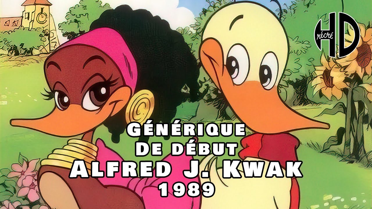 Générique de début d'Alfred J. Kwak (小さなアヒルの大きな愛の物語