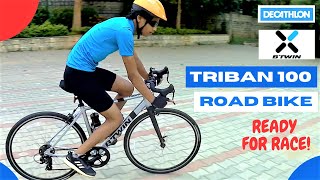 btwin triban 100 road bike review