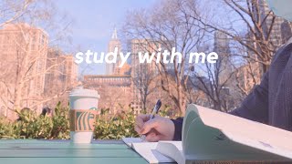 1-Hour Study With Me In New York Study With Sunset No Music Real Sounds Study Asmr With Timer