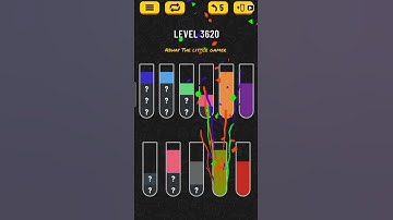 Water sort puzzle level 3620