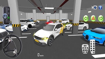 New EV Taxi Car Hyundai Ioniq 5 in Parking Building Gameplay - 3D Driving Class - Android Car Game