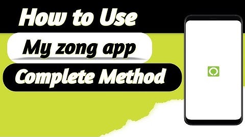 How to Use My Zong App with TalkBack How to Blind User Use My Zong App with TalkBack Complete Method