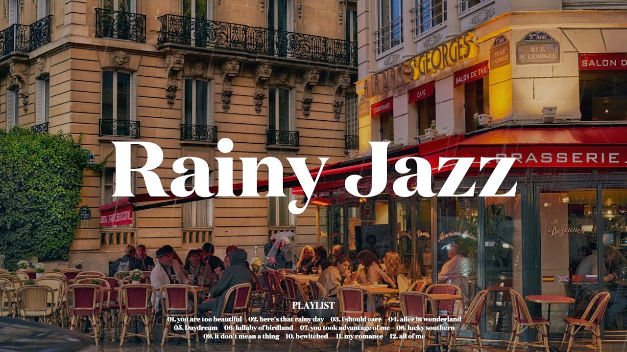 [𝐑𝐀𝐈𝐍𝐘 𝐉𝐀𝐙𝐙] 빗소리와 함께 듣는 감성적인 재즈피아노 연주 l Rainy Day Cafe Jazz Music☂️ l Rain Sound&Relaxing Jazz