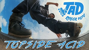 How to Top Acid Grind on Rollerblades JADRollerVlog