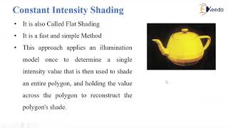 Polygon Rendering   Constant shading , Gouraud Shading , Phong Shading