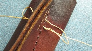 How to do knife leather sheath stitchies among other things