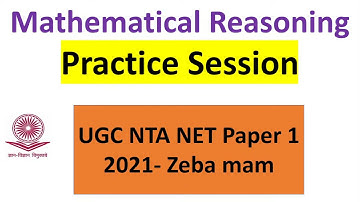Mathematical Reasoning | 30 Days Strategy Series Paper 1 Oct 2021 Zeba mam