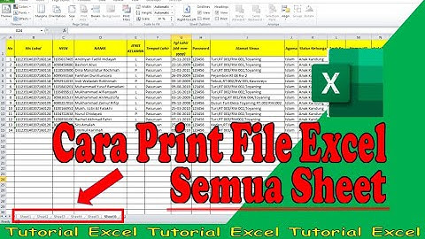 Cara Print Semua Sheet Excel Sekaligus