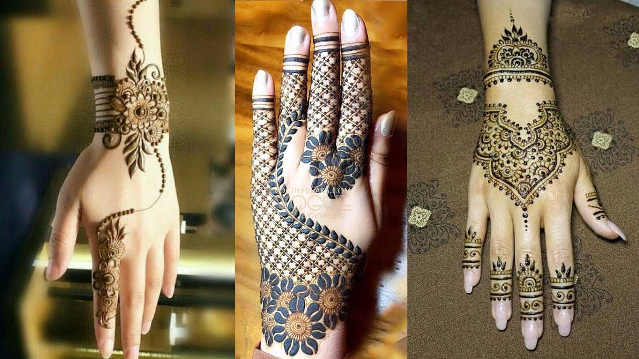 Step by step easy simple finger mehndi design